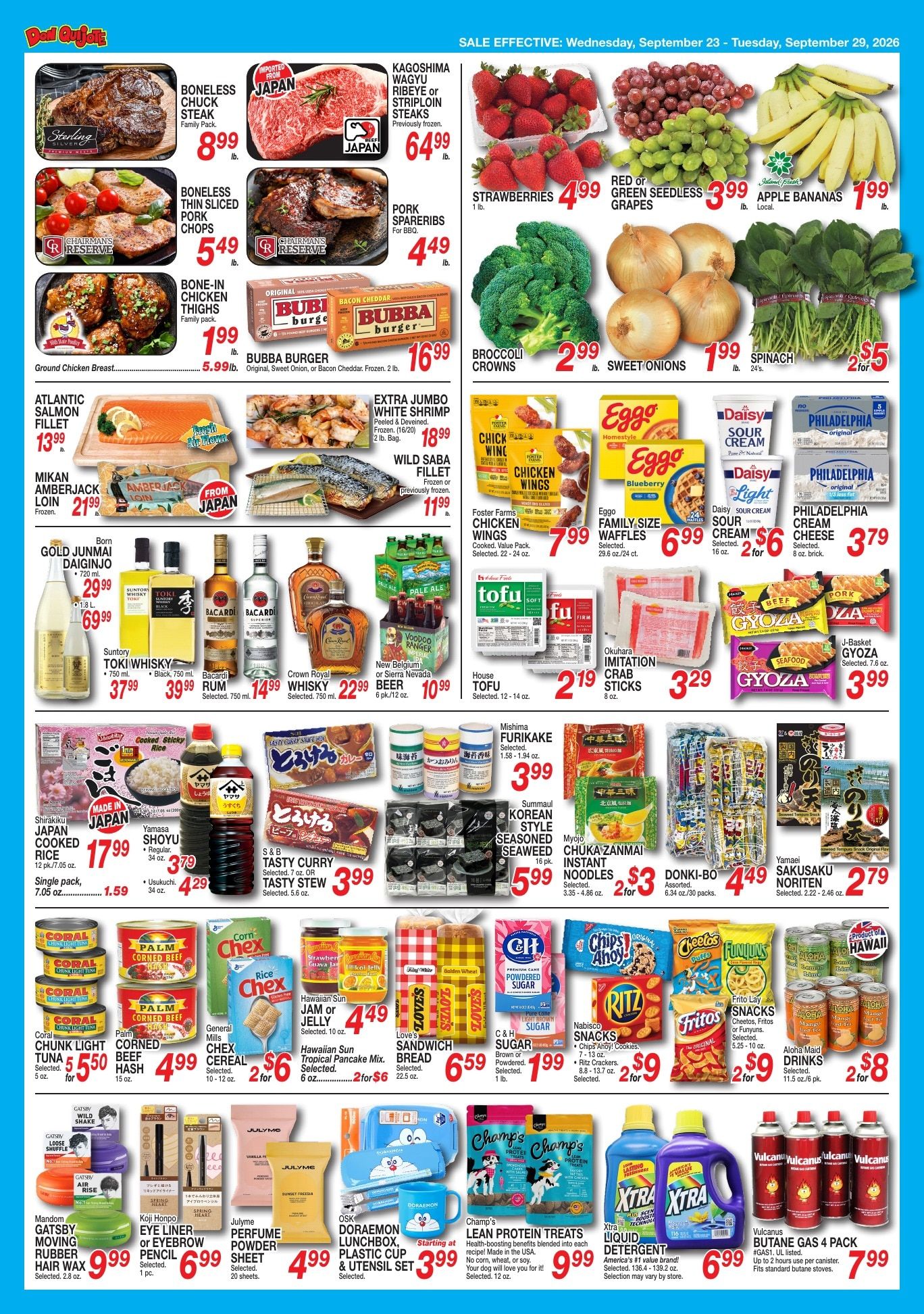 Don Quijote Hawaii Weekly Ad September 23 - 29, 2026