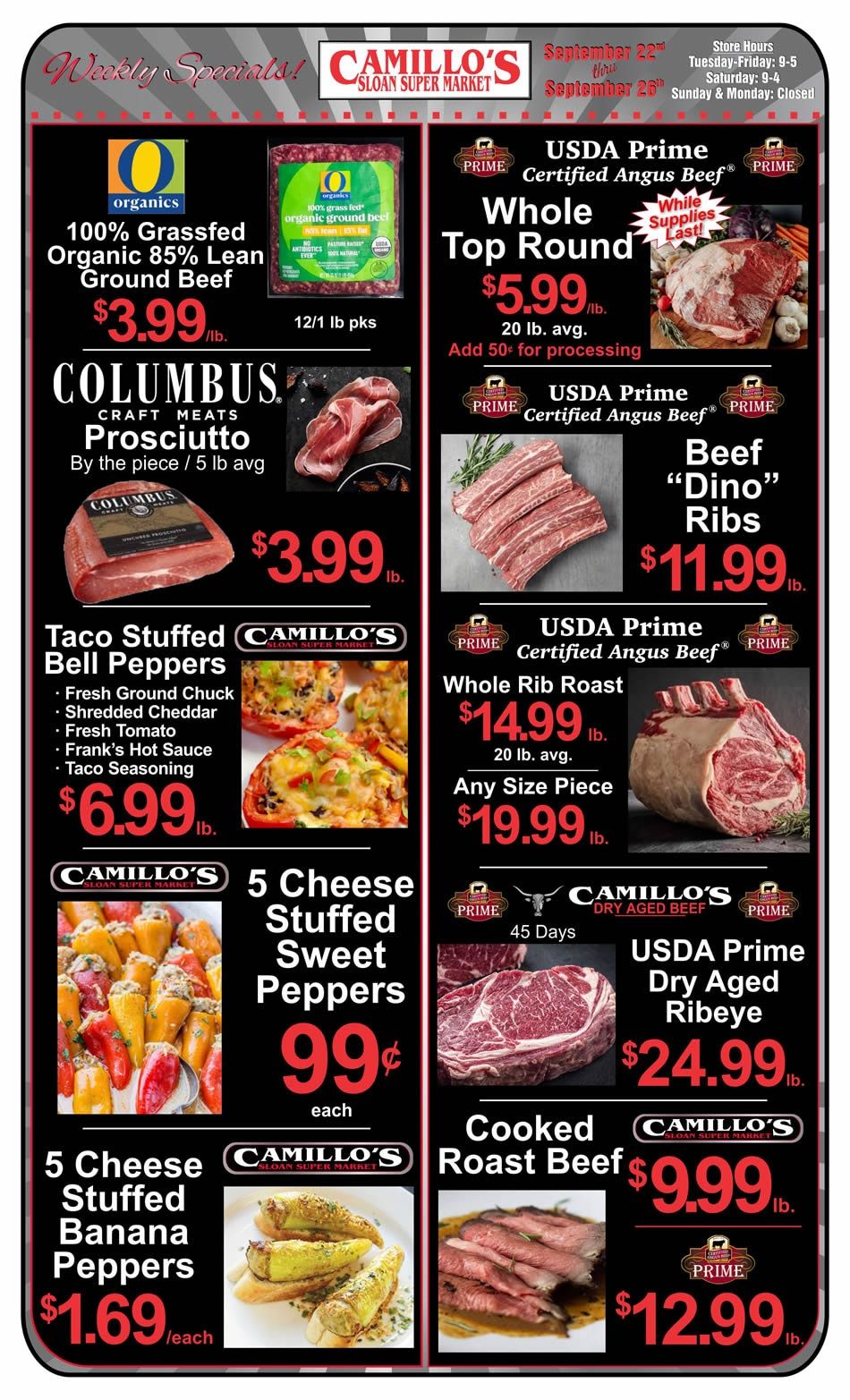 Sloan Super Market Weekly Ad September 20 - 26, 2026