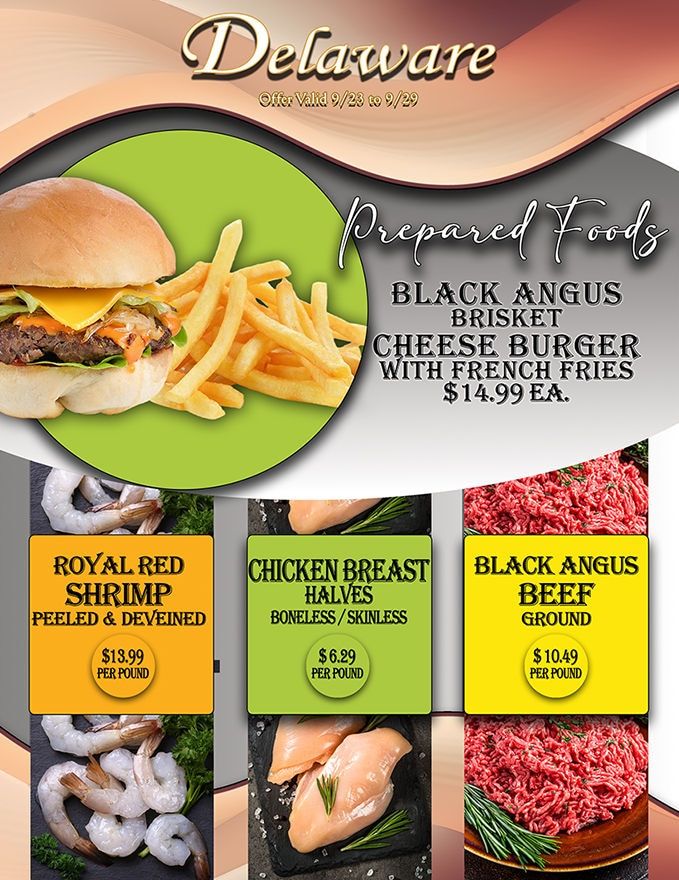 Delaware Chicken Farm & Seafood Market Weekly Ad September 23 - 29, 2026