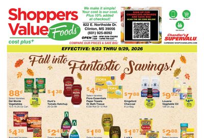 Chandler's Stores (Clinton, MS) Weekly Ad September 23 - 29, 2026