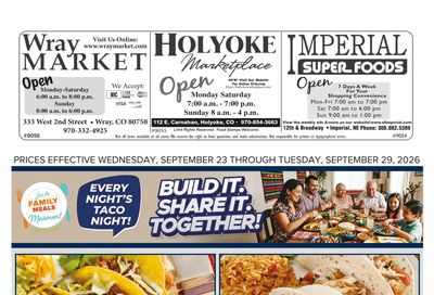 Imperial Superfoods Great Deals This Week! Weekly Ad September 23 - 29, 2026