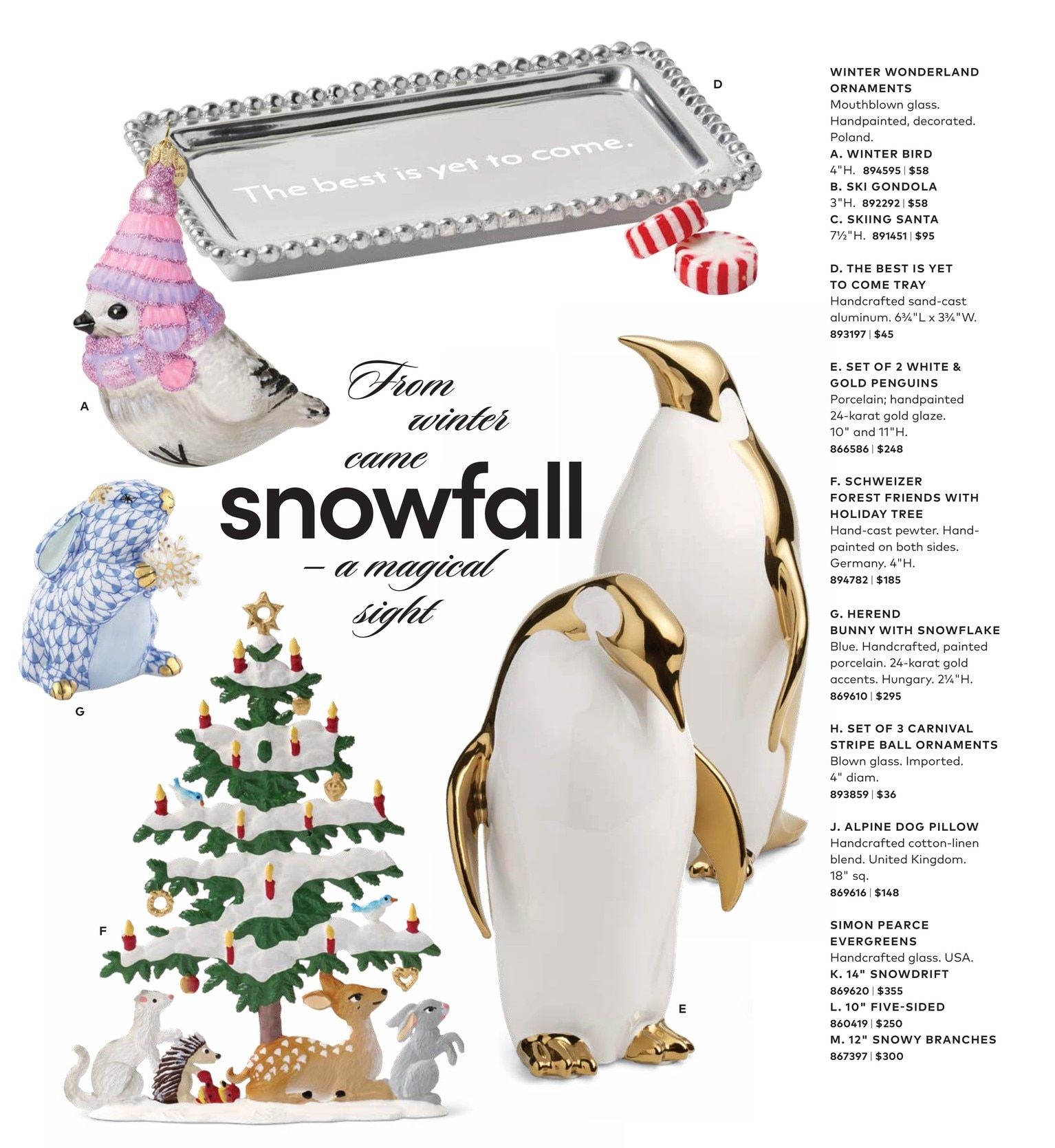 Gump's Holiday Catalog Weekly Ad September 1 - December 31, 2026