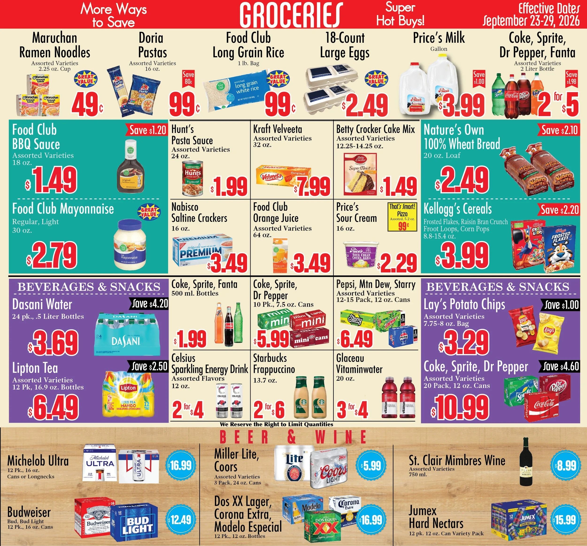 Food City El Paso Weekly Ad September 23 - 29, 2026