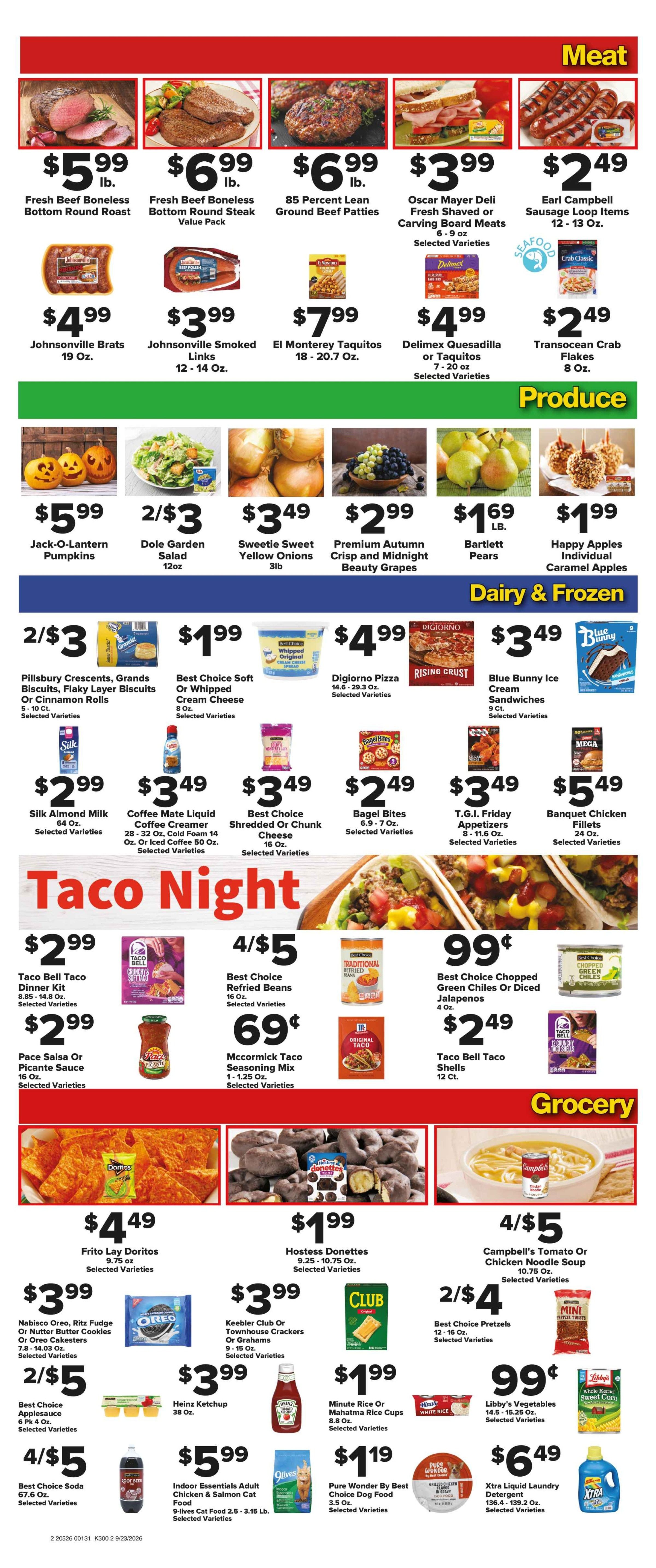 Carney's Supermarket Weekly Ad September 23 - 29, 2026