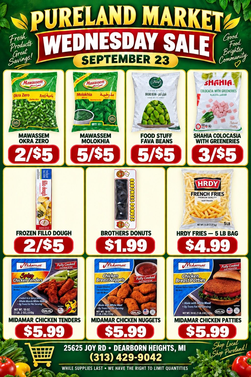 Pureland Supermarket (25625 Joy Road, Dearborn Heights, MI) Weekly Ad September 23 - 24, 2026