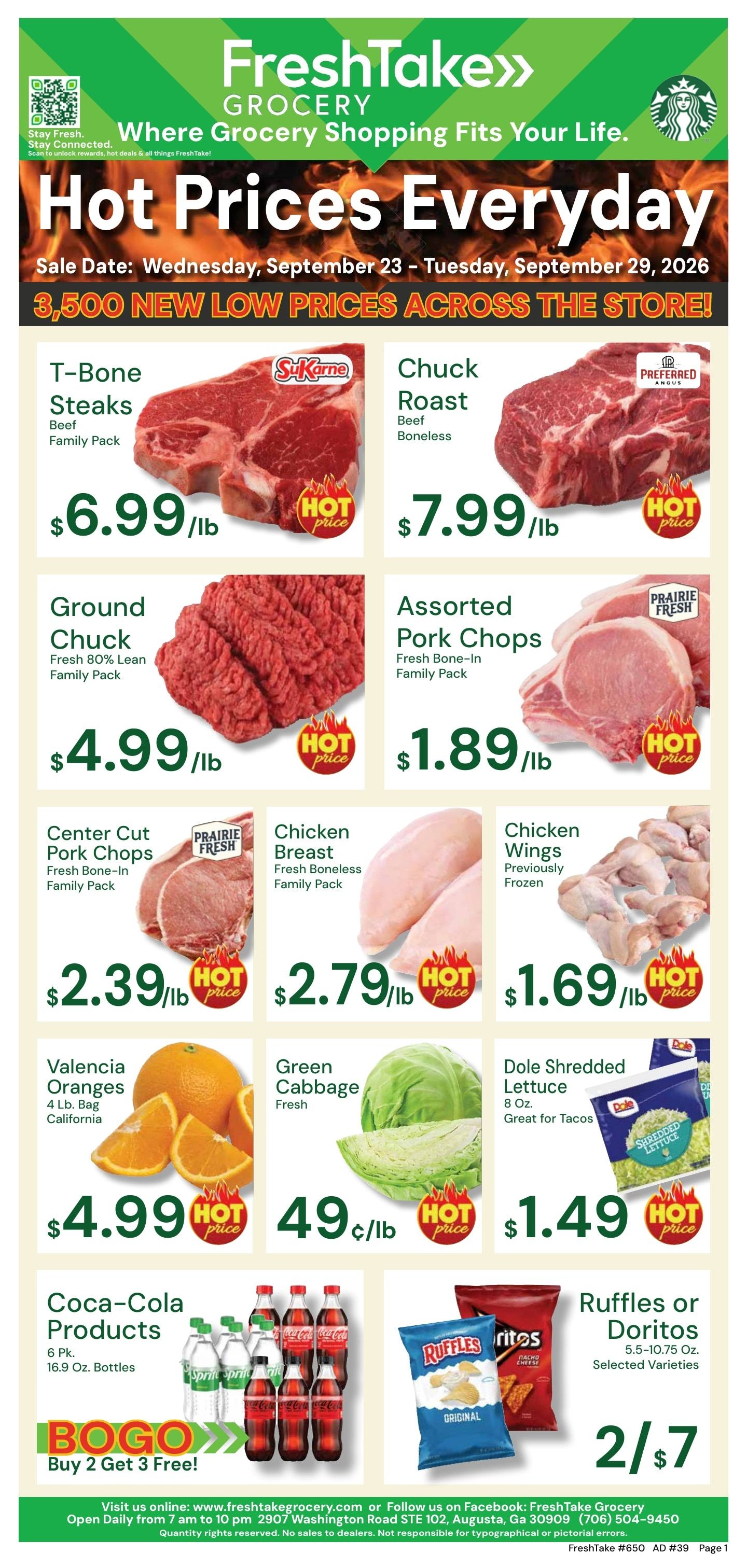 FreshTake Grocery Weekly Ad September 23 - 29, 2026
