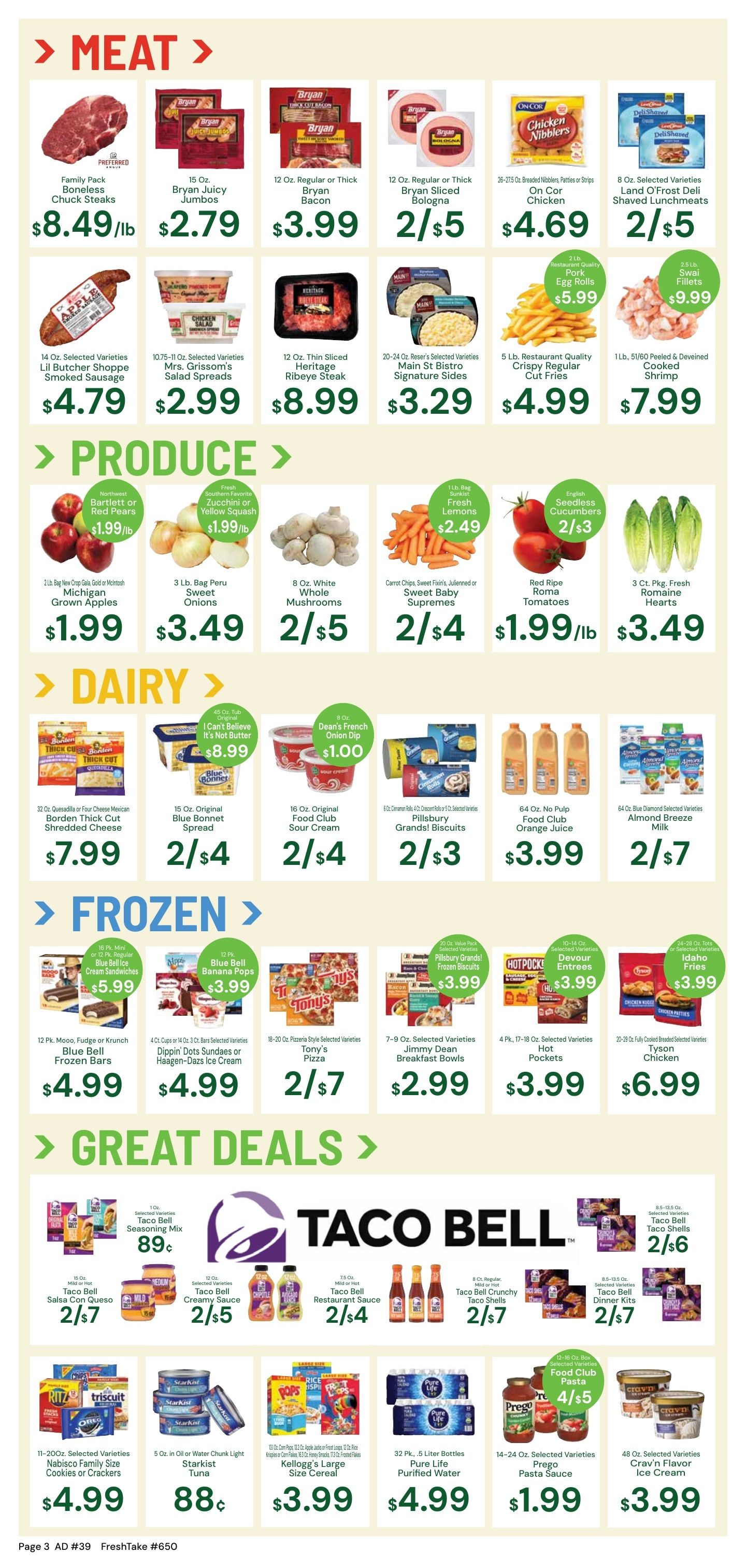 FreshTake Grocery Weekly Ad September 23 - 29, 2026