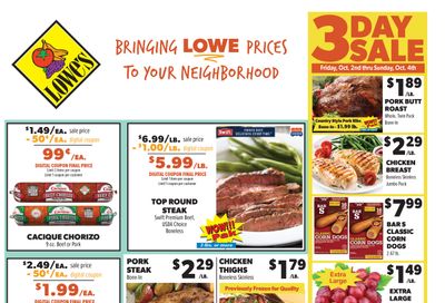 Lowe's Market Weekly Ad September 30 - October 6, 2026