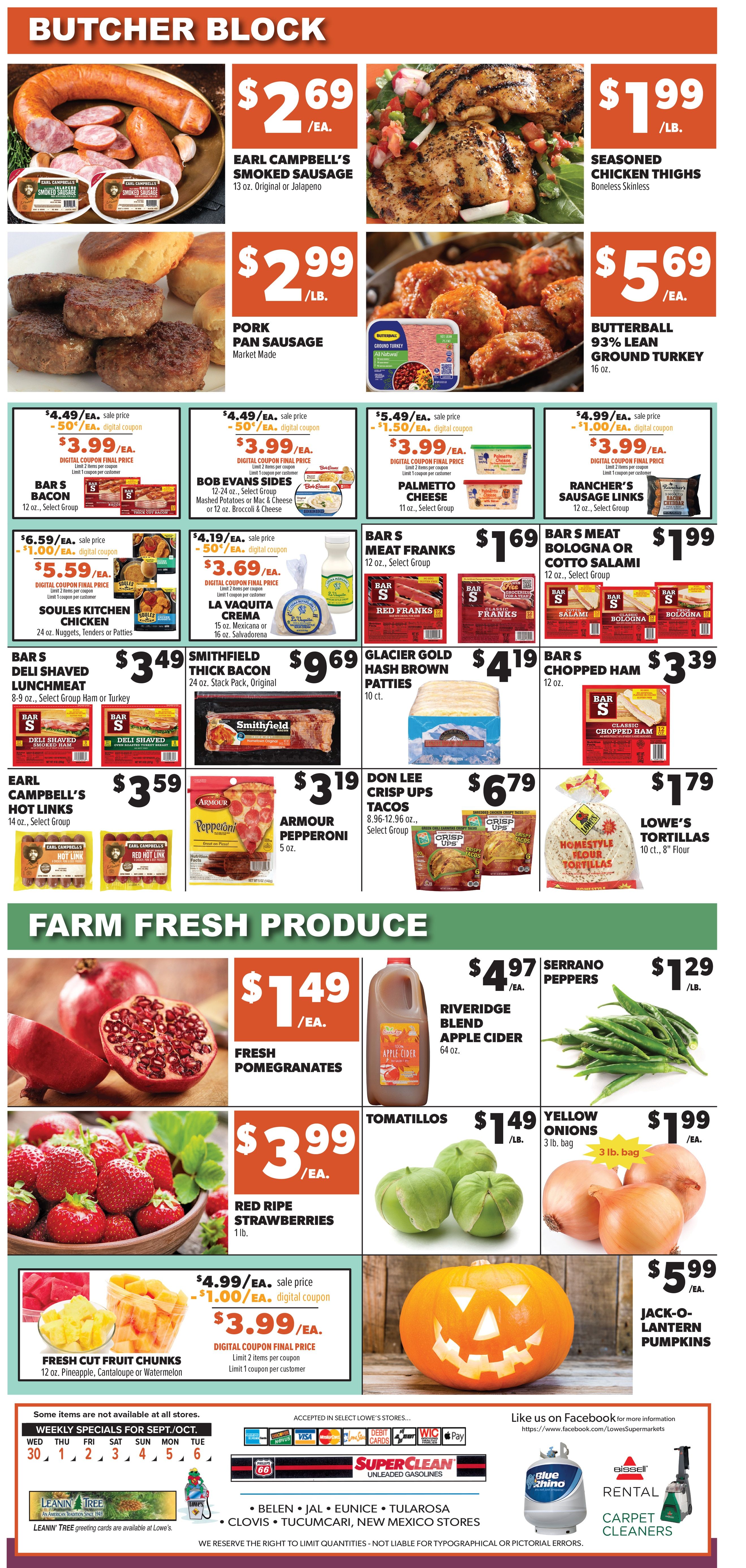 Lowe's Market Weekly Ad September 30 - October 6, 2026