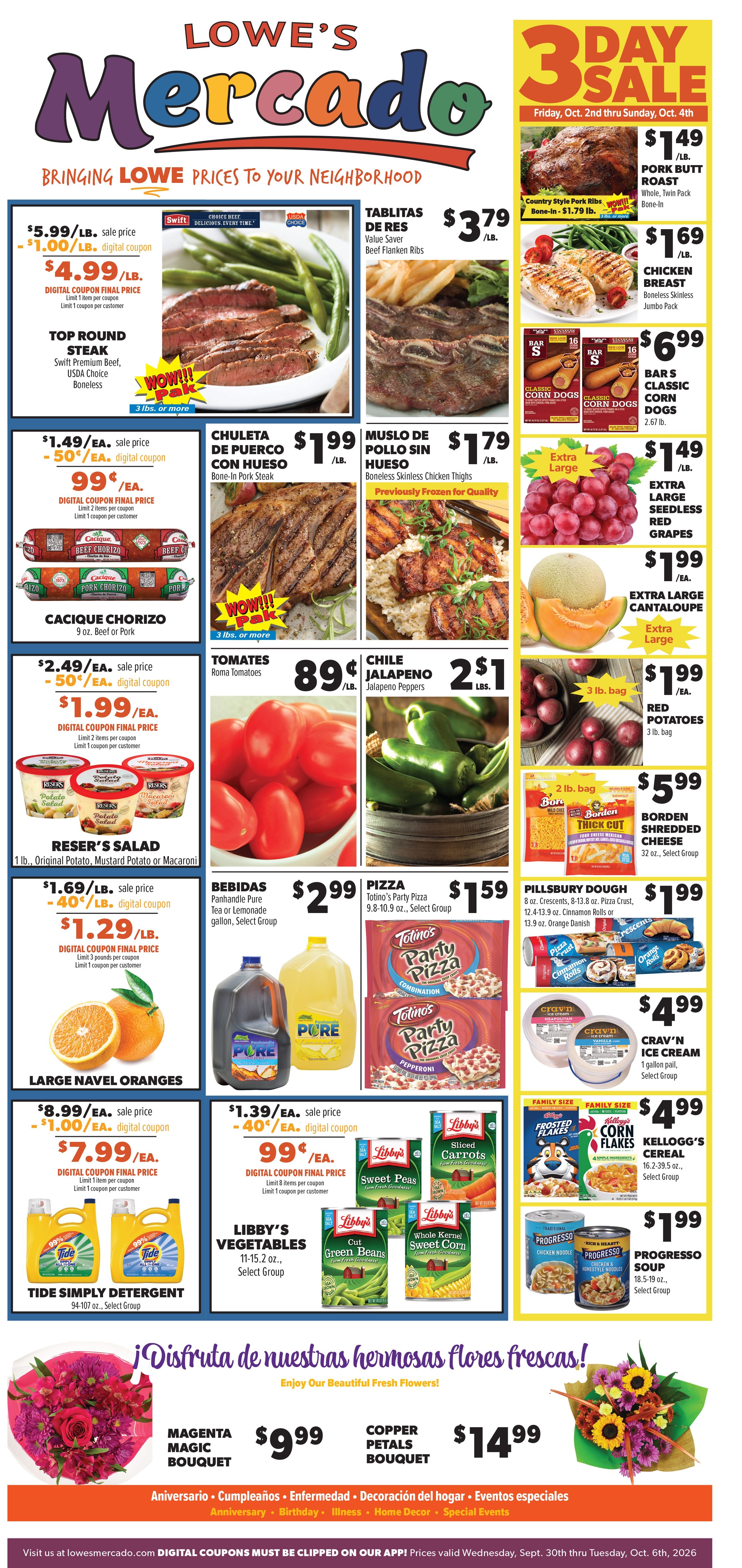 Lowe's Mercado (Anthony, TX) Weekly Ad September 30 - October 6, 2026
