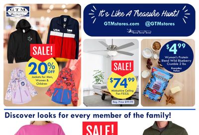 GTM Discount General Store Weekly Ad September 23 - 29, 2026