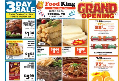 Food King Weekly Ad September 30 - October 6, 2026