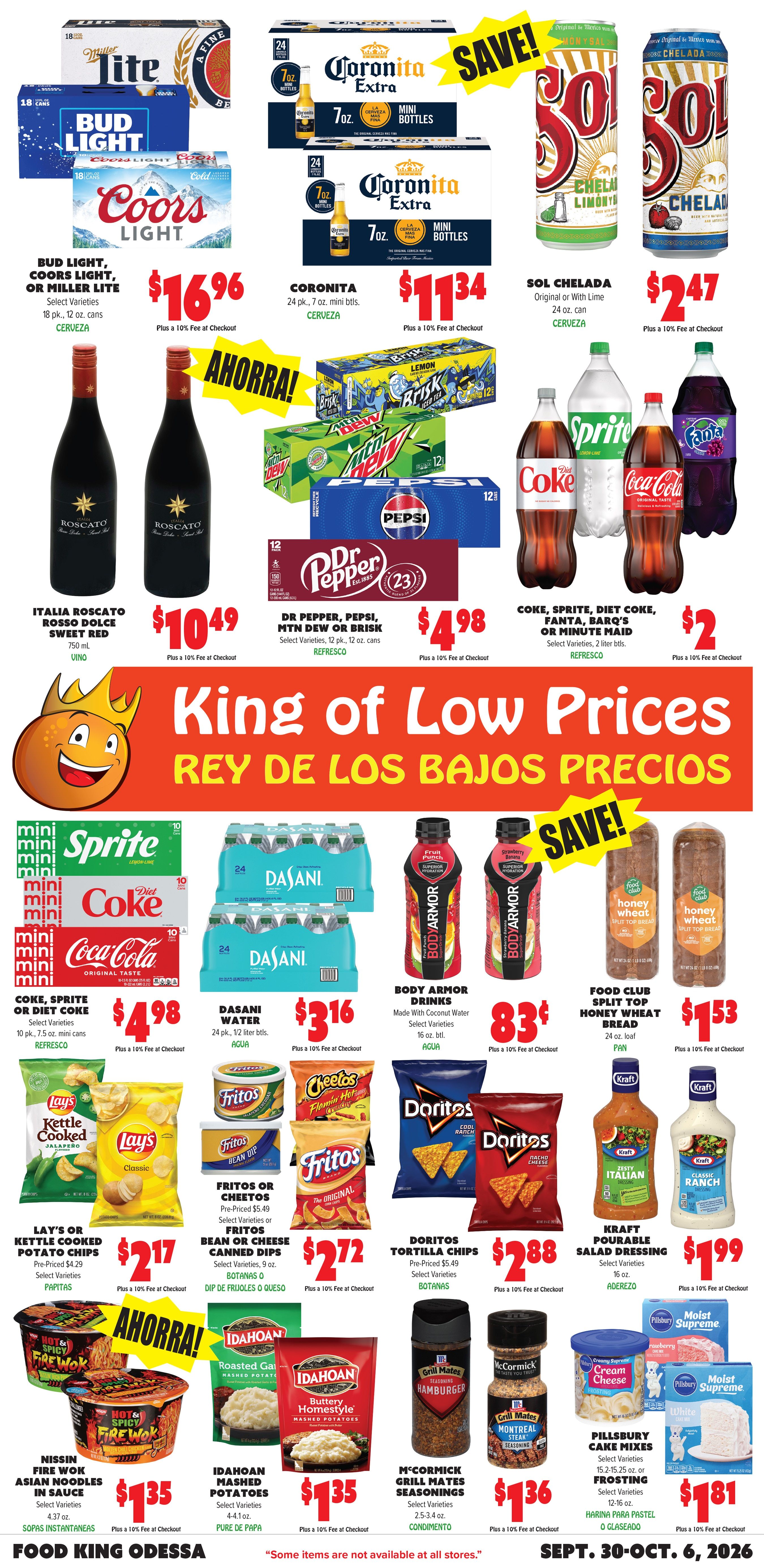 Food King Weekly Ad September 30 - October 6, 2026