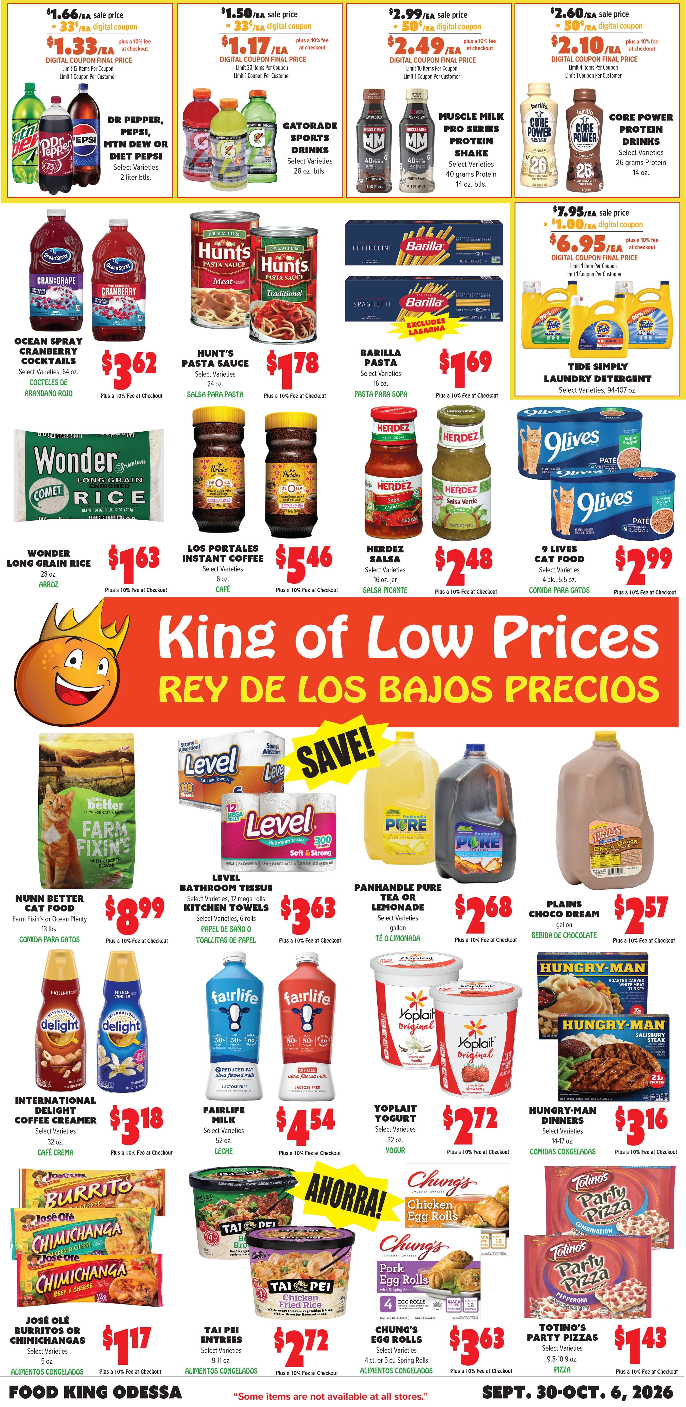 Food King Weekly Ad September 30 - October 6, 2026