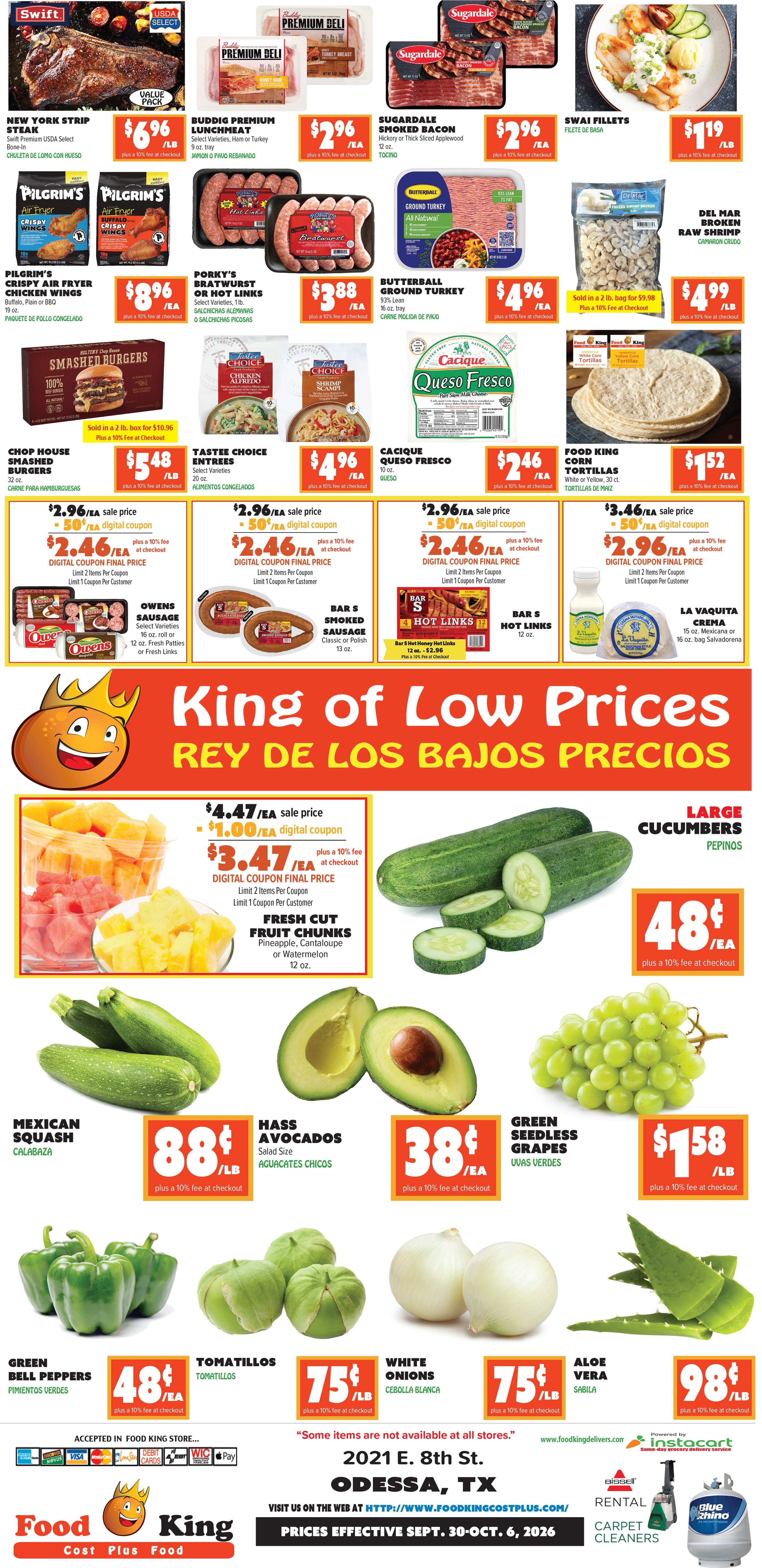 Food King Weekly Ad September 30 - October 6, 2026