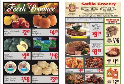 Satilla Grocery Weekly Ad September 23 - 29, 2026