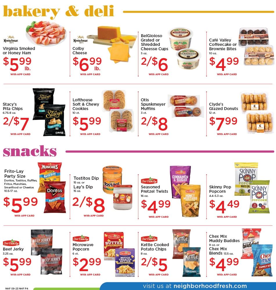 Neighborhood Fresh Weekly Ad September 23 - 29, 2026