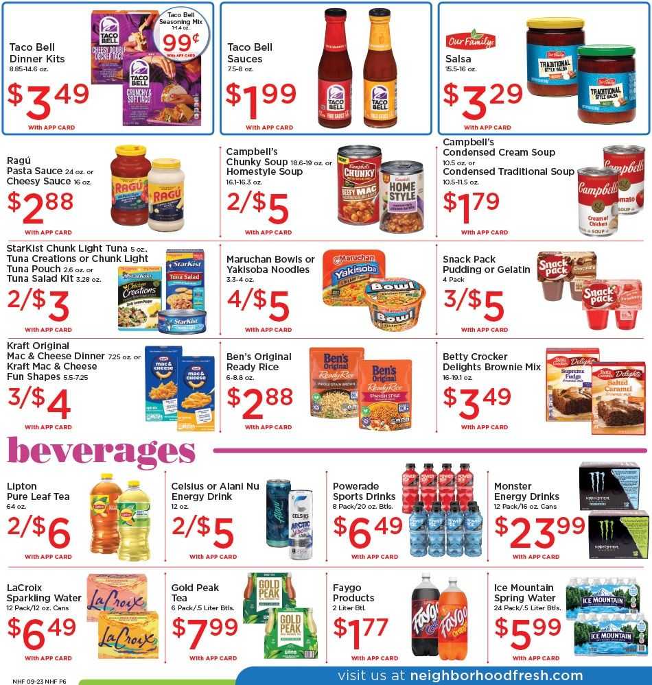 Neighborhood Fresh Weekly Ad September 23 - 29, 2026