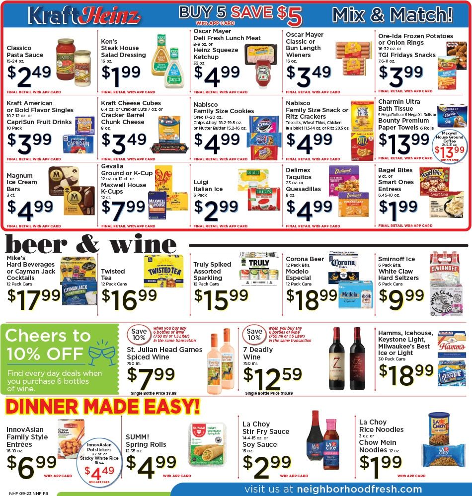 Neighborhood Fresh Weekly Ad September 23 - 29, 2026