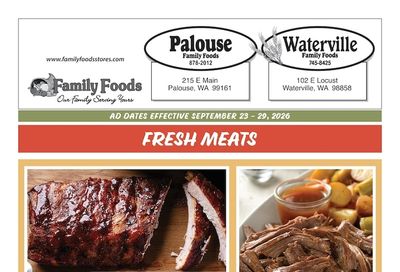 Palouse Family Foods Weekly Ad September 23 - 29, 2026