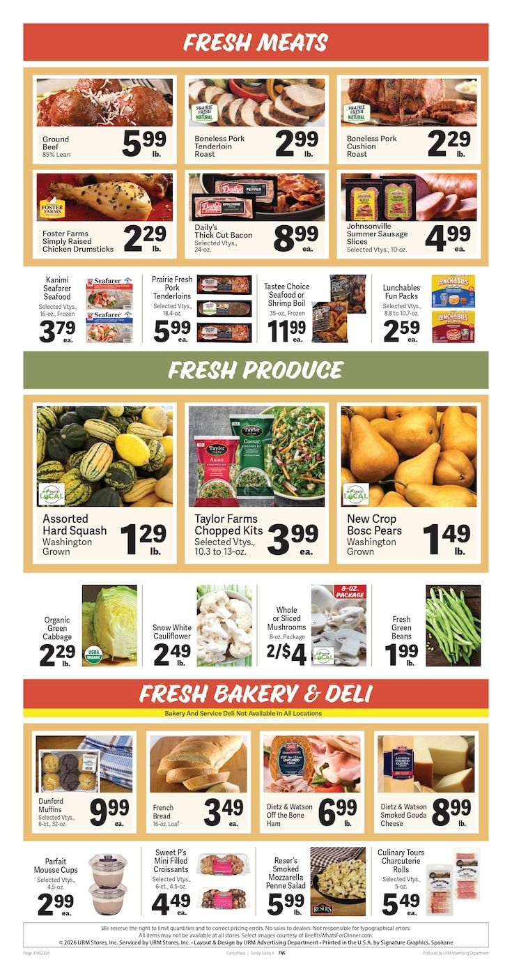 A&B Family Foods Weekly Ad September 23 - 29, 2026
