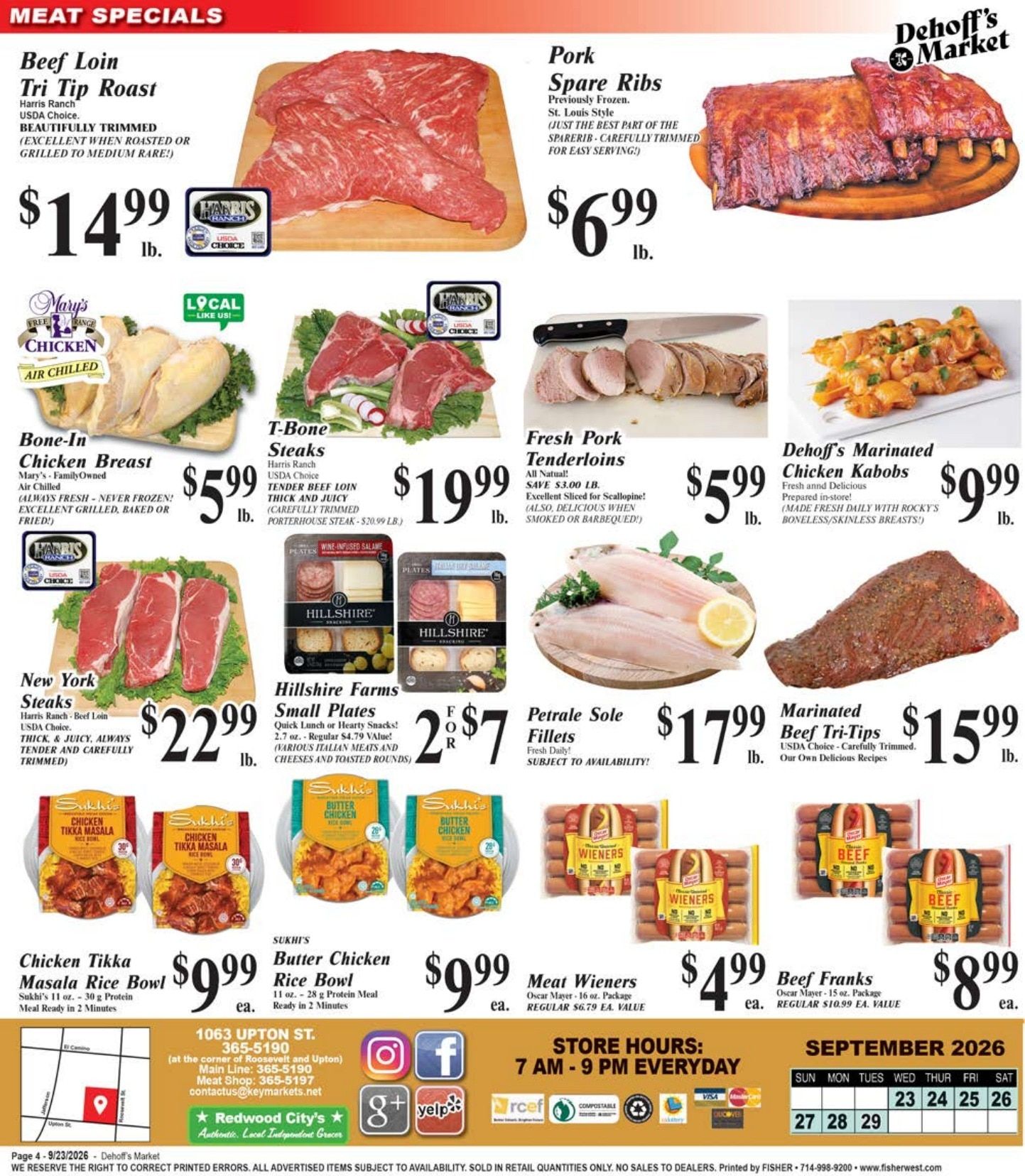 Dehoff's Key Markets Weekly Ad September 23 - 29, 2026