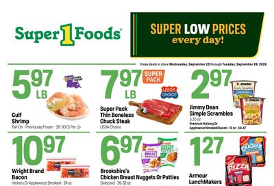 Super 1 Foods & Discount Pharmacy (Lafayette Area, LA) Hot Sheet Weekly Weekly Ad September 23 - 29, 2026