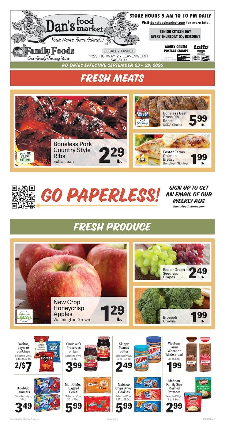 Dan's Food Market Weekly Ad September 23 - 29, 2026