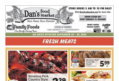 Dan's Food Market Weekly Ad September 23 - 29, 2026