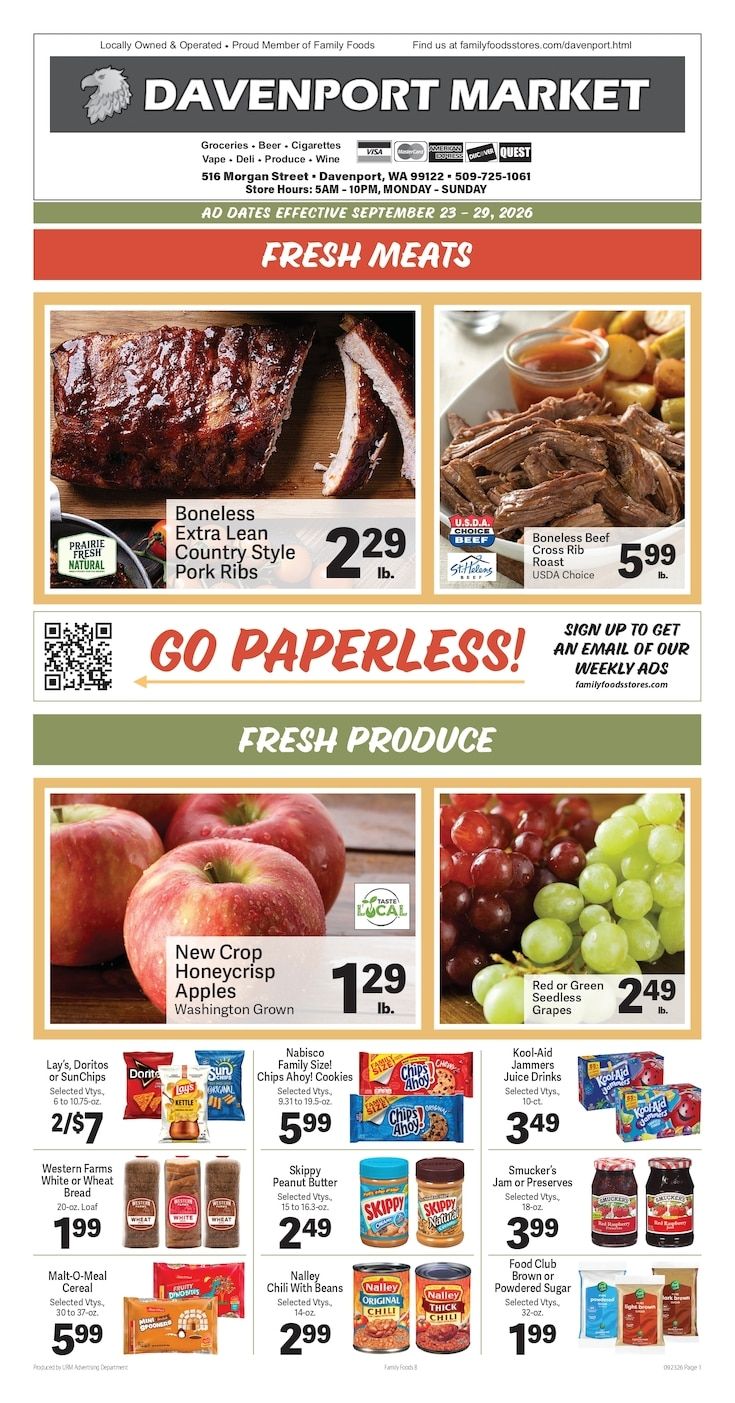 Davenport Market Weekly Ad September 23 - 29, 2026