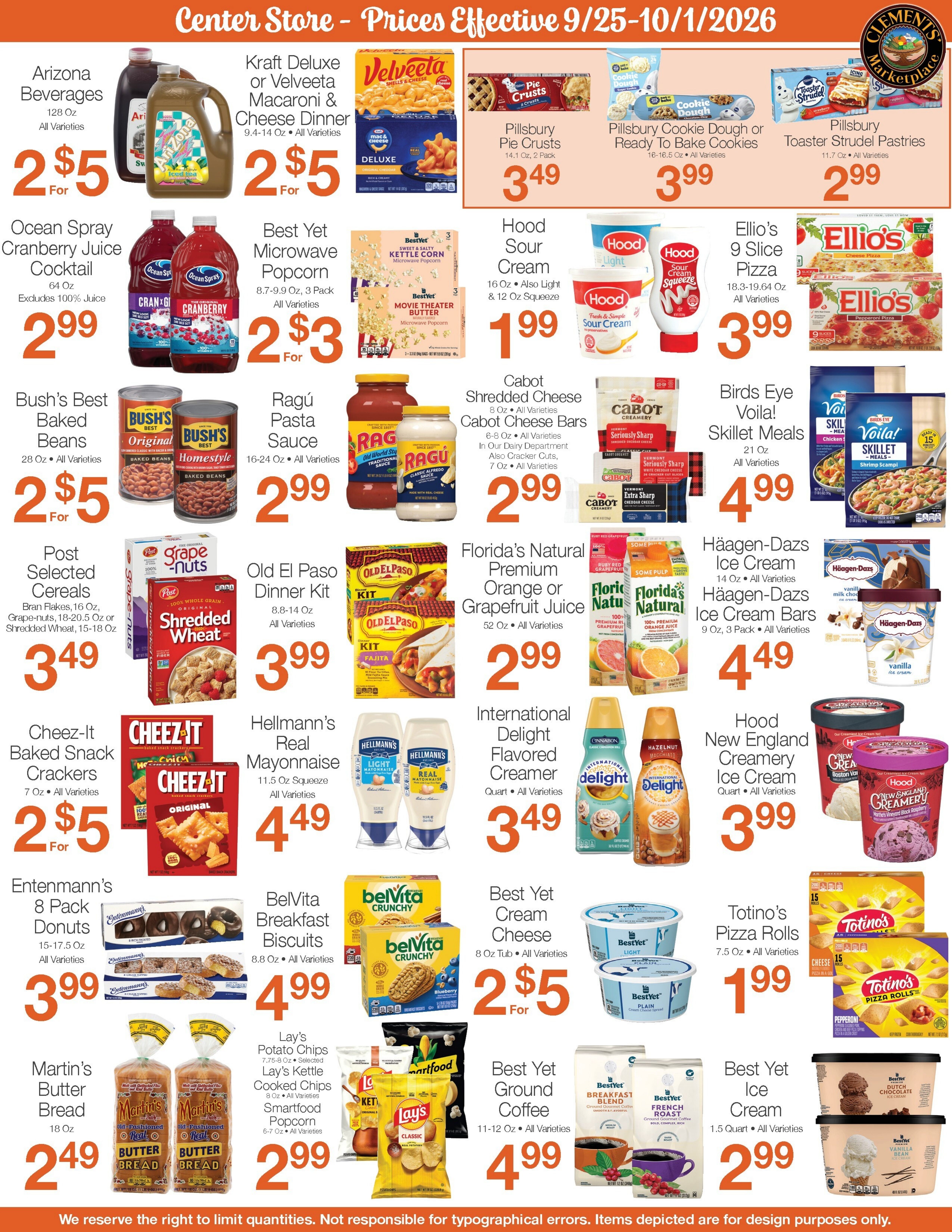 Clements' Marketplace (Plymouth, MA) Weekly Ad September 25 - October 1, 2026