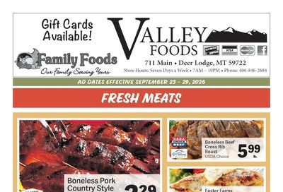 Deer Lodge Valley Foods Weekly Ad September 23 - 29, 2026