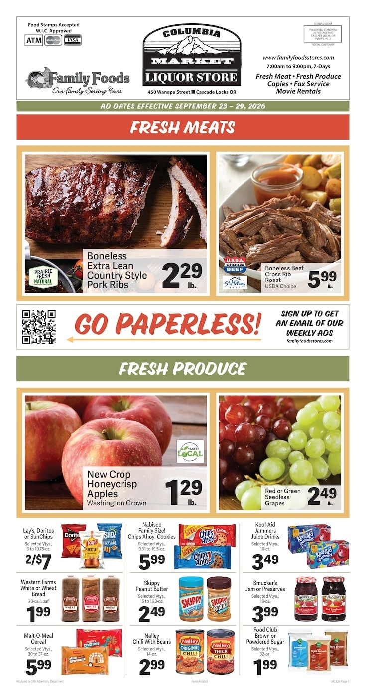 Columbia Market Weekly Ad September 23 - 29, 2026