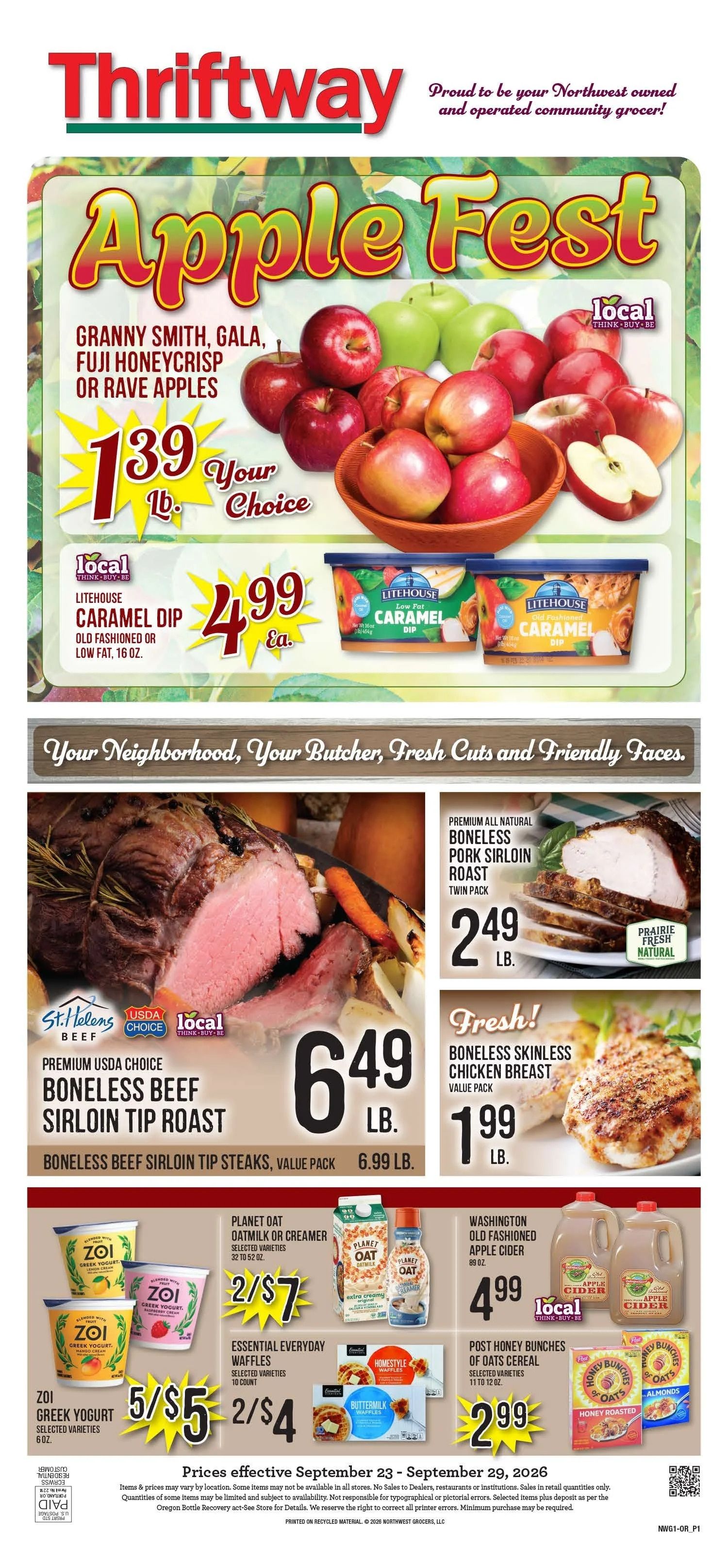 East County Thriftway Weekly Ad September 23 - 29, 2026