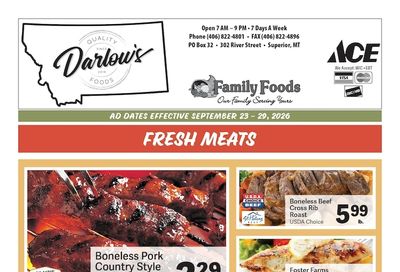 Darlow's Quality Foods Weekly Ad September 23 - 29, 2026