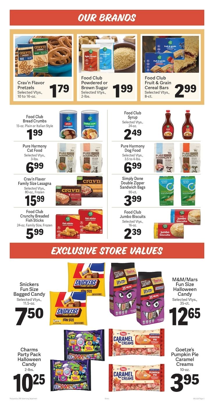 Bronc's Grocery Weekly Ad September 23 - 29, 2026