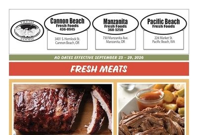 Fresh Foods Manzanita Weekly Ad September 23 - 29, 2026