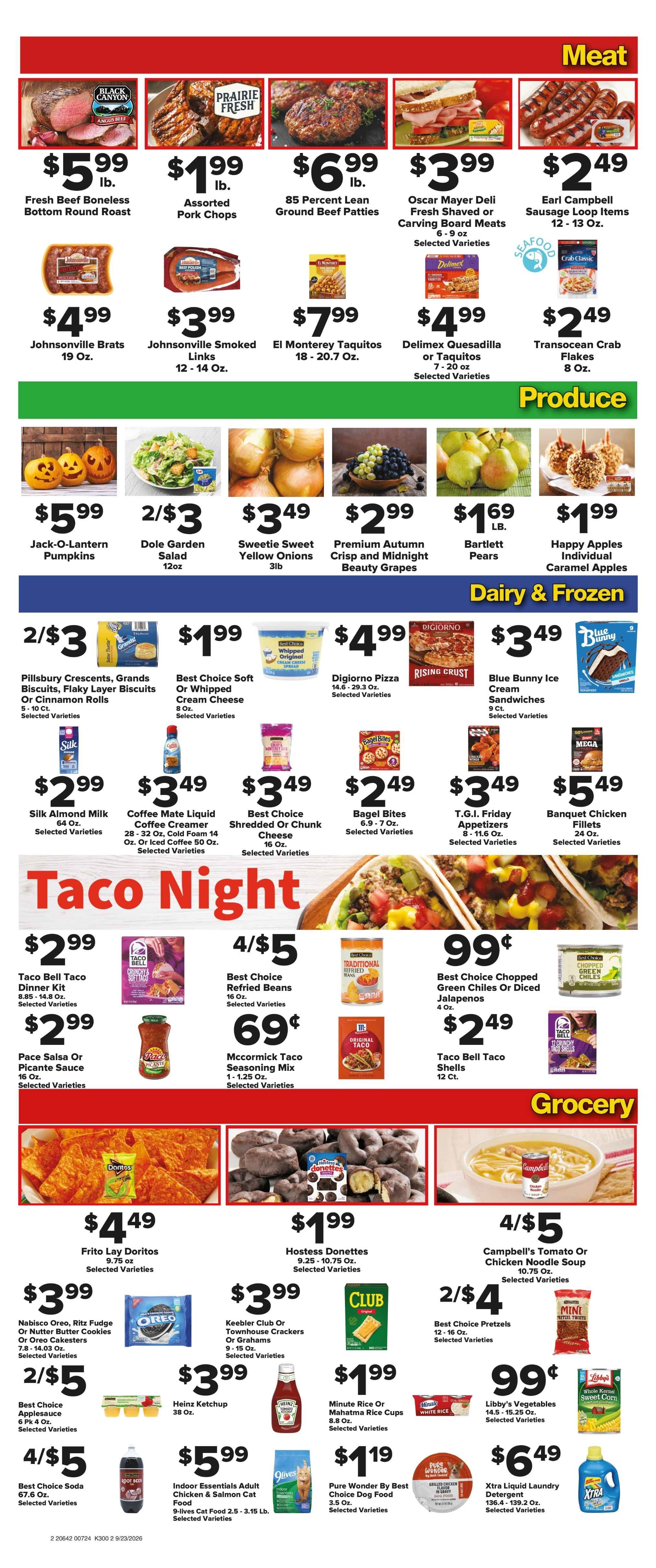 Brothers Market (Parkersburg, IA) Weekly Ad September 23 - 30, 2026