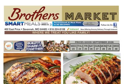Brothers Market (Savannah, MO) Weekly Ad September 23 - 30, 2026