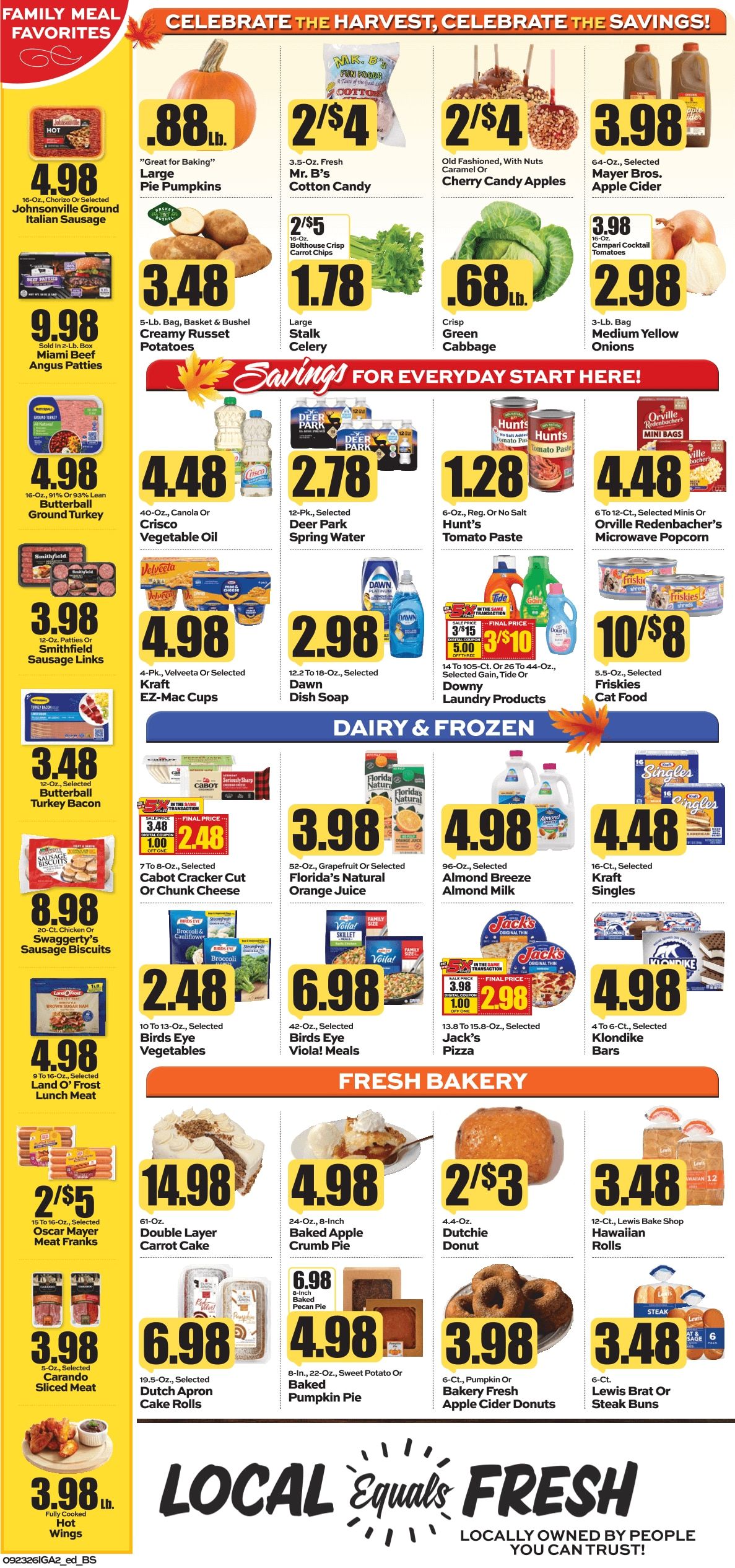 G&R IGA (109 Baker St, Webster Springs, WV) Weekly Ad September 23 - 29, 2026