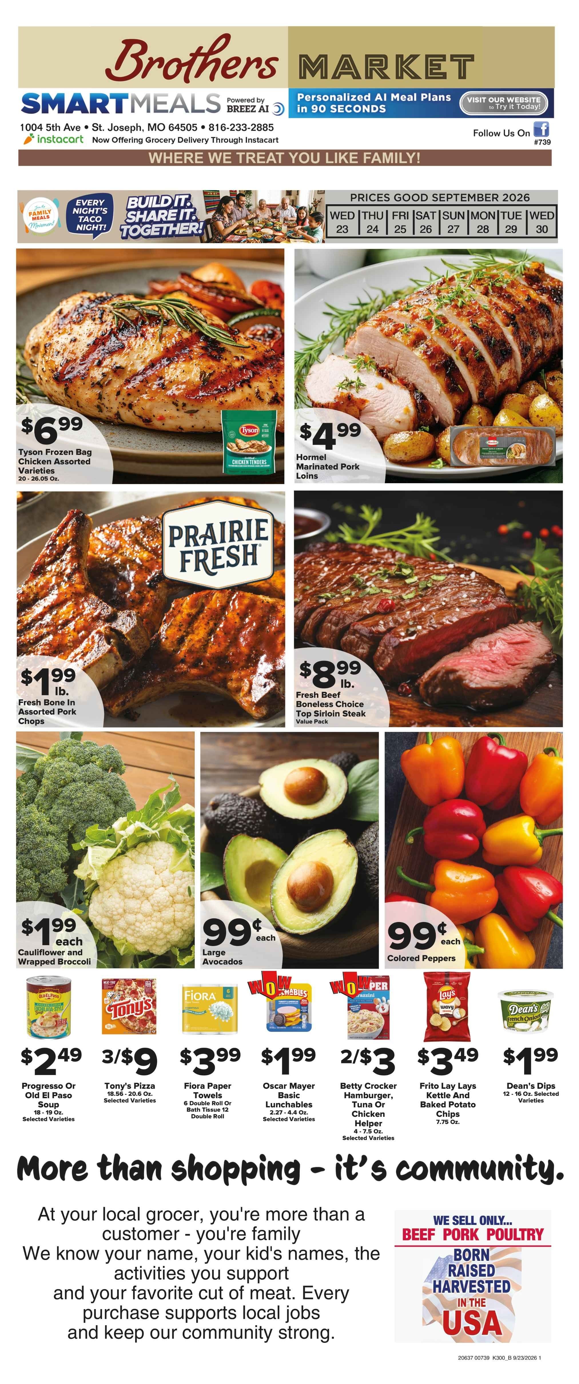 Brothers Market (St. Joseph, MO) Weekly Ad September 23 - 30, 2026