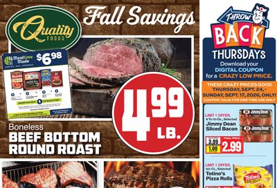 Quality Foods (Commerce and other locations, GA) Weekly Ad September 23 - 29, 2026