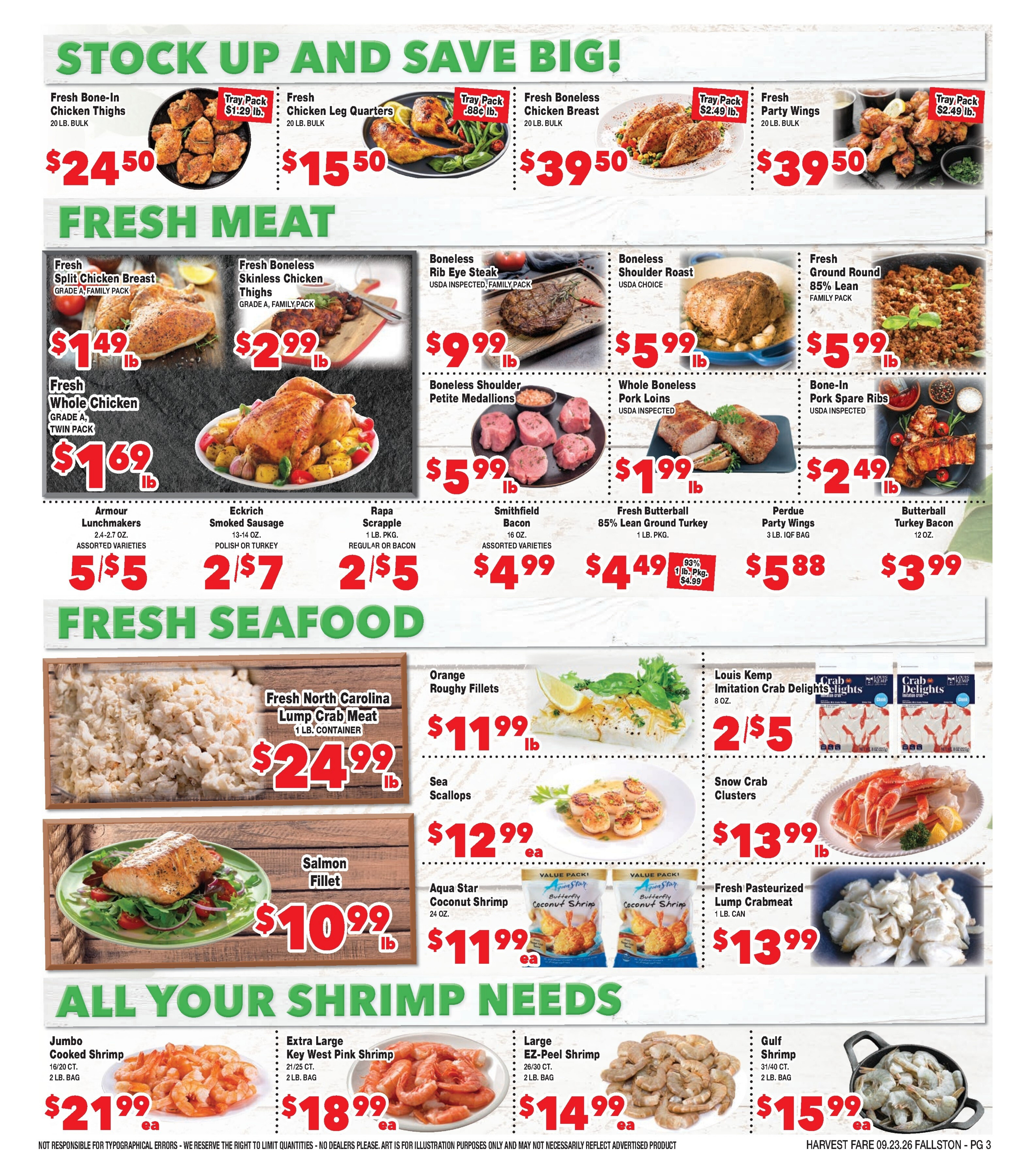 Harvest Fare (Fallston, MD) Weekly Ad September 23 - October 6, 2026