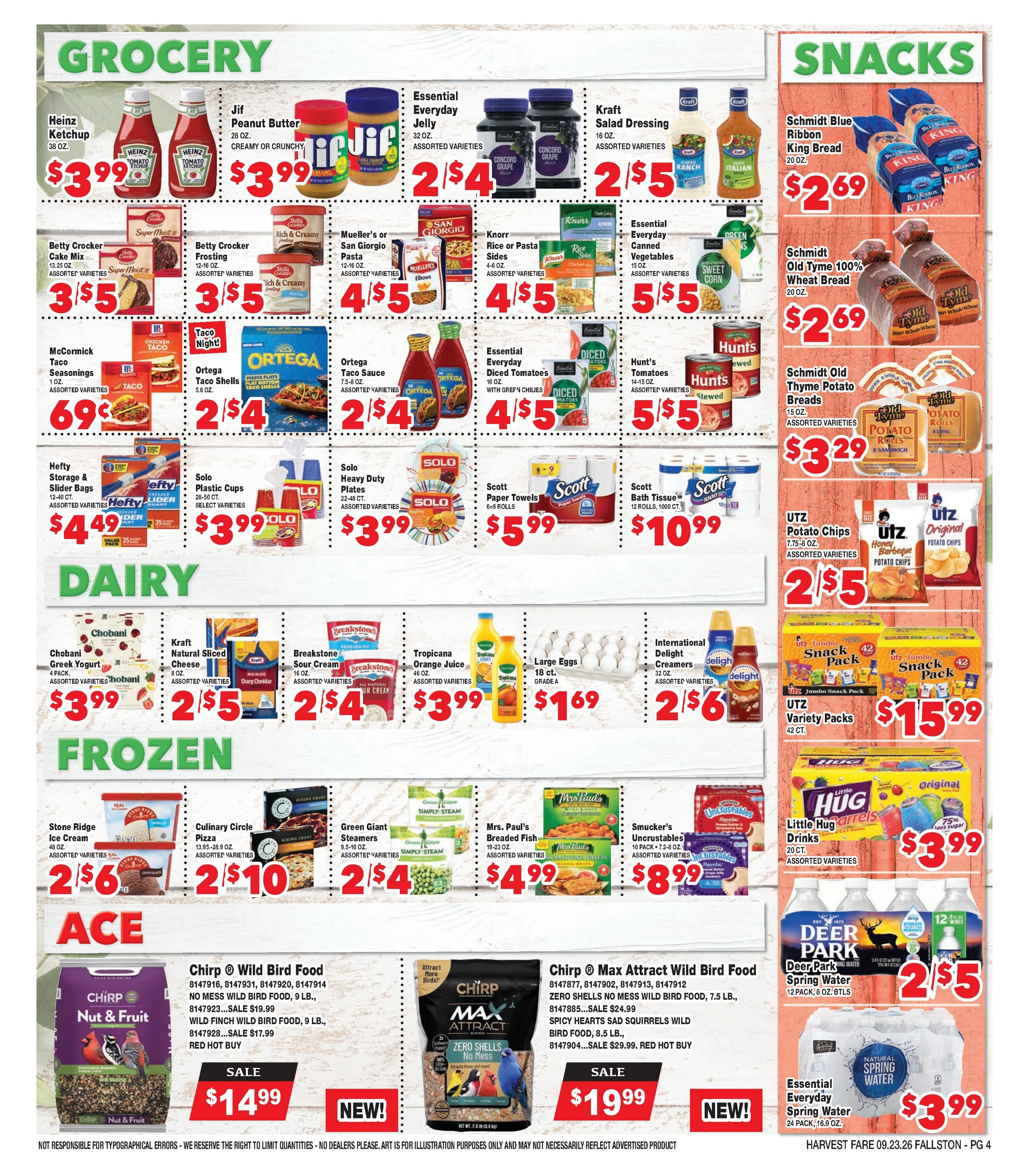 Harvest Fare (Fallston, MD) Weekly Ad September 23 - October 6, 2026