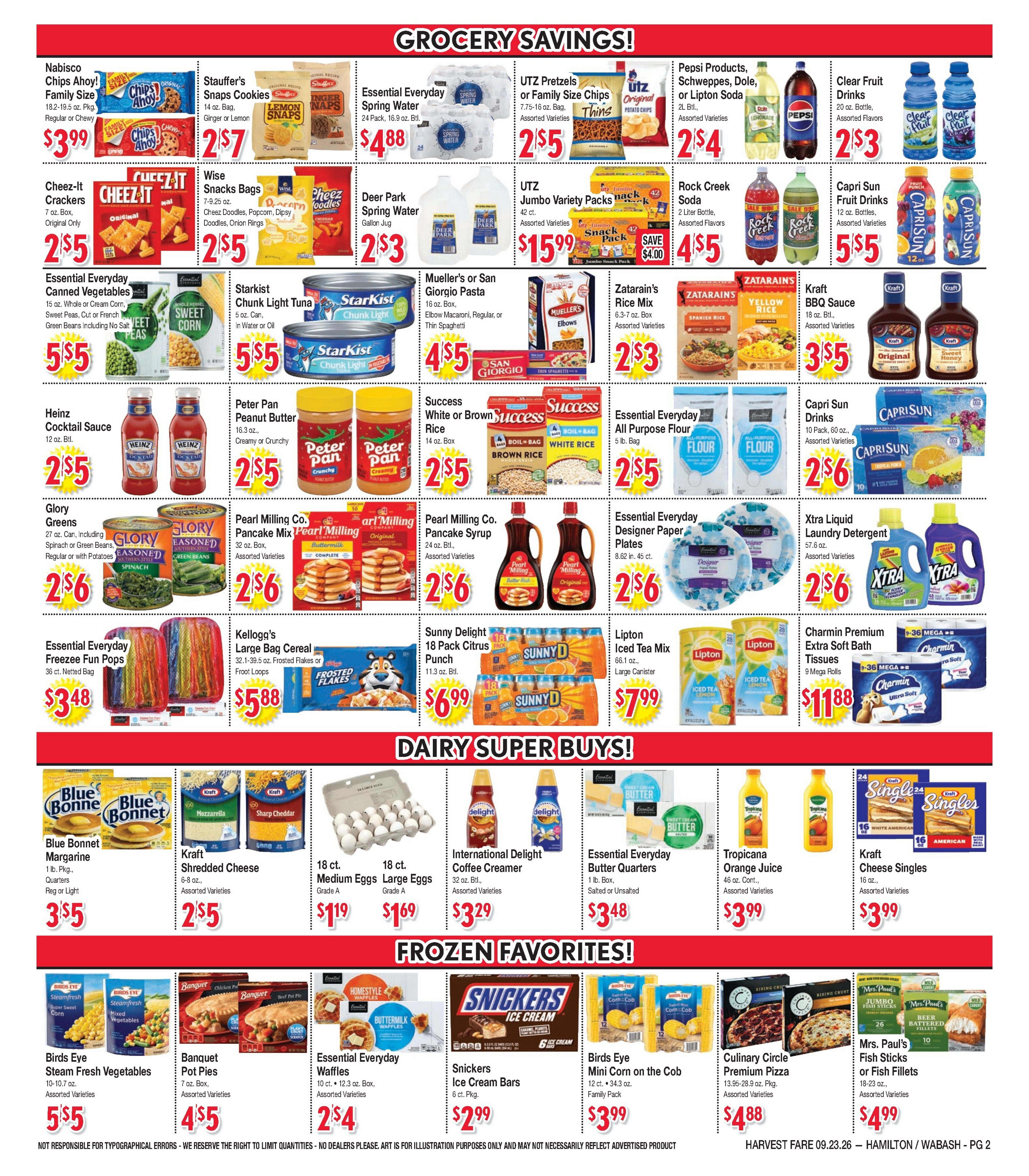 Harvest Fare (Maryland) Weekly Ad September 23 - October 6, 2026