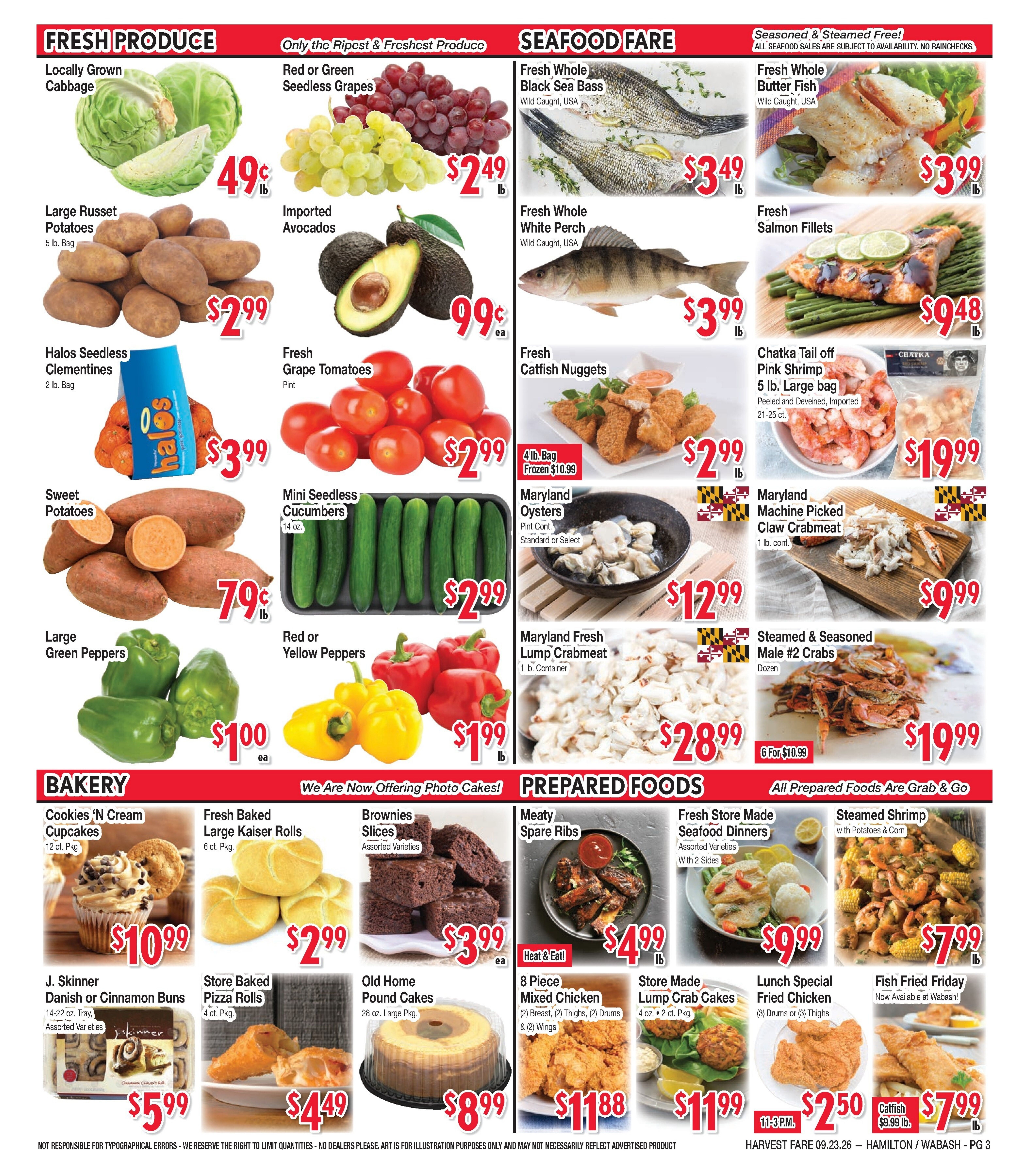 Harvest Fare (Maryland) Weekly Ad September 23 - October 6, 2026