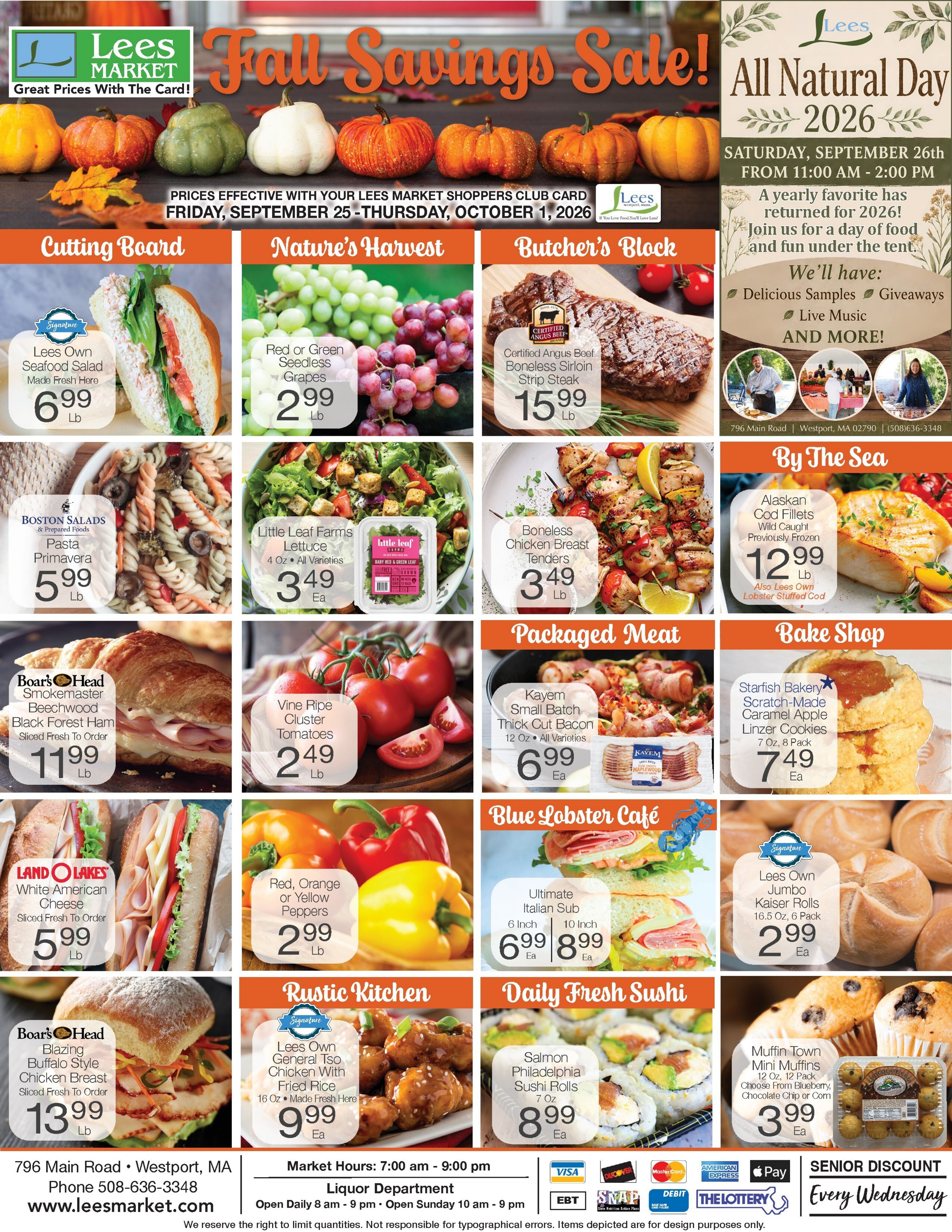 Lee's Market Weekly Ad September 25 - October 1, 2026