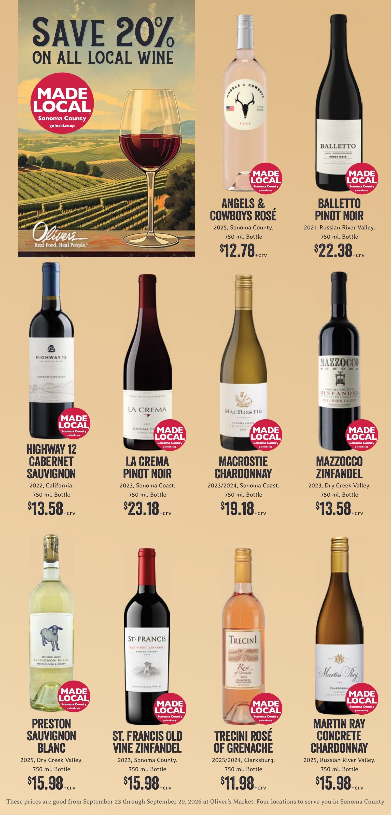 Oliver's Market Weekly Ad September 23 - 29, 2026