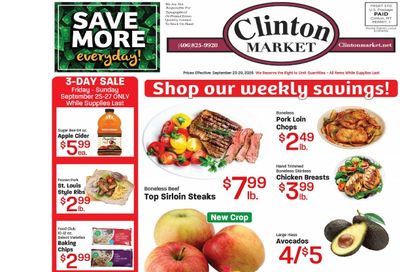 Clinton Market Weekly Ad September 23 - 29, 2026