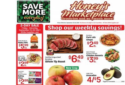 Honey's Marketplace (260 East 300 South, Kanab, UT) Weekly Ad September 23 - 29, 2026
